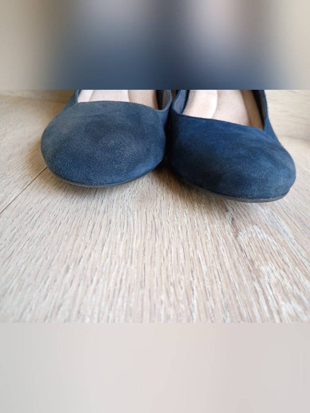 Giani Bernini Women's Slip on Pumps Navy Blue Suede upper Sz 7.5 M - Picture 11 of 14